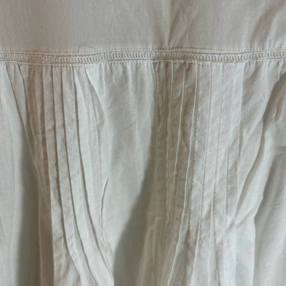 VICTORIAN CLASSICS Sz  M Gown Embroidered Ruffle Hem 100% Cotton Made in India - Picture 8 of 10